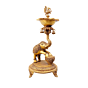 Brass Bird Elephant Diya KBH07437