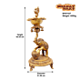 Brass Bird Elephant Diya KBH07437