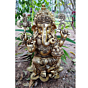 Brass Large Kamal Ganesh Idol KBH07462
