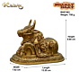 Brass Nandi Idol KBH07463
