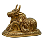 Brass Large Nandi Idol KBH07464