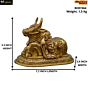 Brass Large Nandi Idol KBH07464