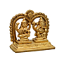Brass Small Kaman Laxmi Ganesh Idol KBH07466