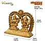 Brass Small Kaman Laxmi Ganesh Idol KBH07466