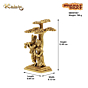 Brass Radha Krishna Idol Under Tree KBH07467