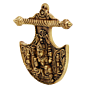 Brass Laxmi Wall Hanging KBH07471