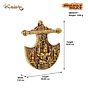 Brass Laxmi Wall Hanging KBH07471