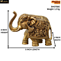 Brass Elephant, Handcrafted Decorative Figurine KBH07580