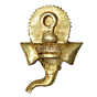 Brass Wall Hanging Ganesh Face Idol KBH07639