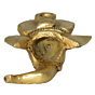 Brass Wall Hanging Ganesh Face Idol KBH07639