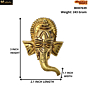 Brass Wall Hanging Ganesh Face Idol KBH07639