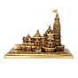 Handcrafted Decorative Ram Mandir KBH07640