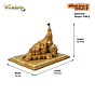 Handcrafted Decorative Ram Mandir KBH07640