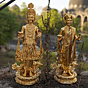 Brass lord swaminaryan Pair  14 Inch KBH07692