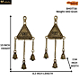Brass Labh & Shubh Bell Hanging KBH07716