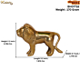 Brass Lion Standing Small Figurine KBH07718
