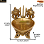 Brass Sangu Chakra Diya  KBH07743