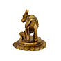 Brass Cow & Calf statue KBH07767