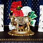 Brass Cow & Calf statue KBH07767