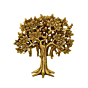 Brass Table Standing Tree Figurine KBH07891