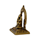 Brass Frame Ganesh Right Trunk Idol KBH07903