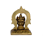 Brass Frame Ganesh Right Trunk Idol KBH07903