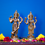 Brass Vishnu Laxmi Idol Set KBH07911