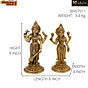 Brass Vishnu Laxmi Idol Set KBH07911