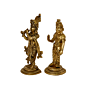 Brass Radha Krishna Statue Set KBH07912