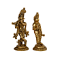 Brass Radha Krishna Statue Set KBH07912