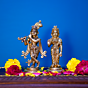 Brass Radha Krishna Statue Set KBH07912
