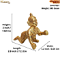 Brass Bal Krishna Kanha Lalji Lalo 3 Inch KBH07957