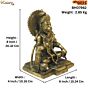 Brass hanuman 8 Inch KBH07962
