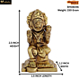 Brass Hanuman Small Idol KBH08046
