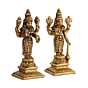 Brass Vishnu Laxmi Idol Set KBH08050