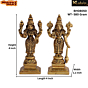 Brass Vishnu Laxmi Idol Set KBH08050