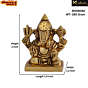 Brass Dagdu Ganesh Idol KBH08062