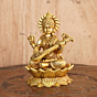 Brass Kamal Saraswati Idol KBH08071