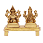 Brass Ganesha & Lakshmi Idol KBH08074