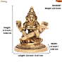 Brass Sarasvati Goddess Idol KBH08087