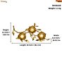 Brass Multiple Flower Decor Stand KBH08108