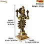 Brass Dhanvantri God Idol  KBH08130