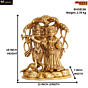 Brass Radha Krishna Under Tree KBH08136