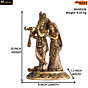 Brass Radha Krishna 16 Inch KBH08138