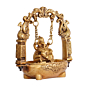 Brass Bowal Ganesh Jhulla 8 Inch KBH08141