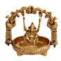 Brass Bowal Ganesh Jhulla 8 Inch KBH08141