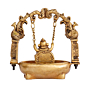 Brass Bowal Ganesh Jhulla 8 Inch KBH08141