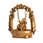 Brass Bowal Ganesh Jhulla 8 Inch KBH08141