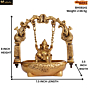 Brass Bowal Ganesh Jhulla 8 Inch KBH08141