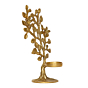 Brass Tree with Candle Stand 7 Inch KBH08189